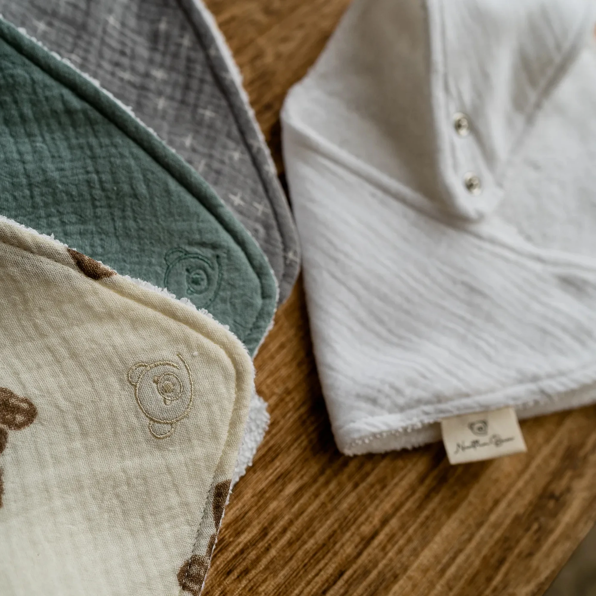 Bibs - Organic Cotton Towelling Bibs