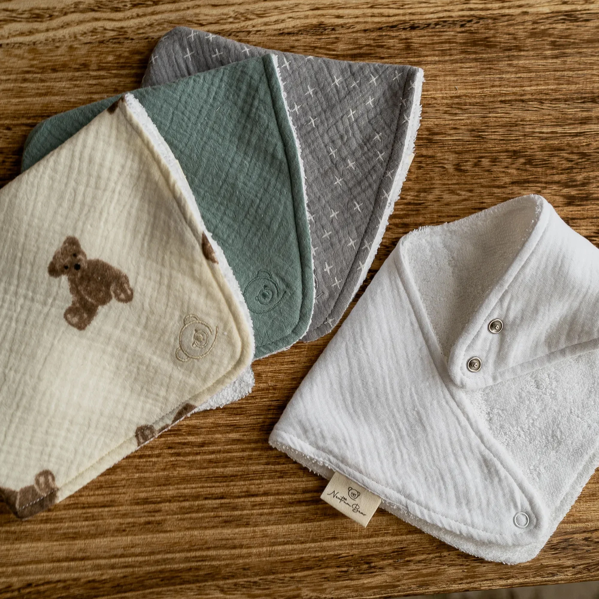 Bibs - Organic Cotton Towelling Bibs