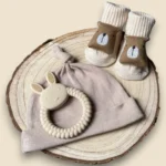 Teething Ring Letter Box Set (Bear Socks)
