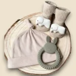 Teething Ring Letter Box Set (Elephant Socks)