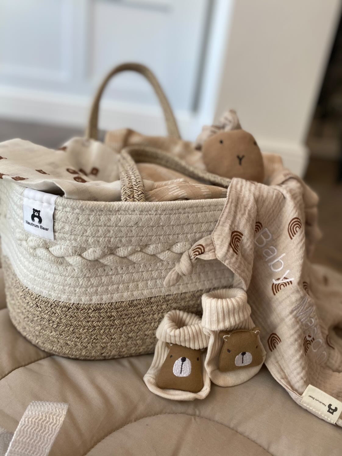 Nappy Caddy - Woven Rope