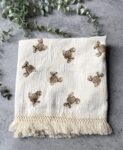 Blanket - Muslin Tassel - Bear Pattern