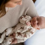 Organic Sleepsuit - Bear Pattern