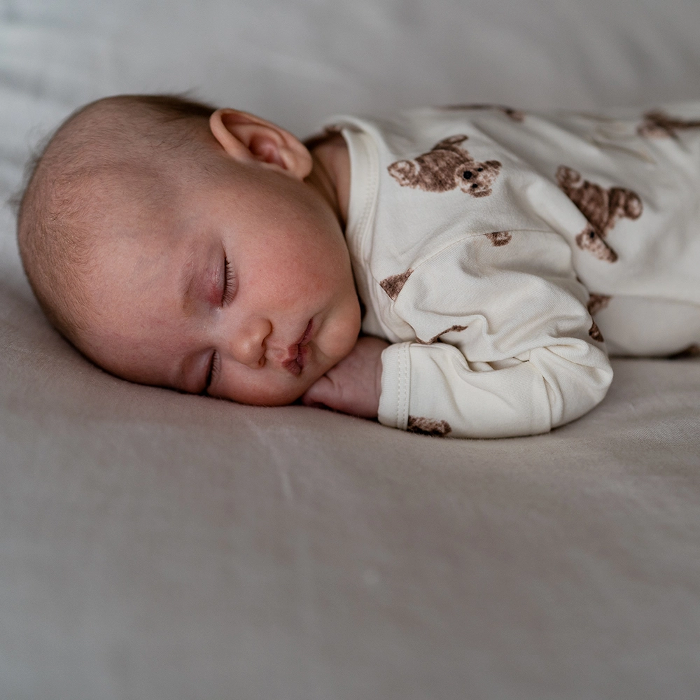 Organic Sleepsuit - Bear Pattern