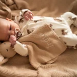 Organic Sleepsuit - Bear Pattern