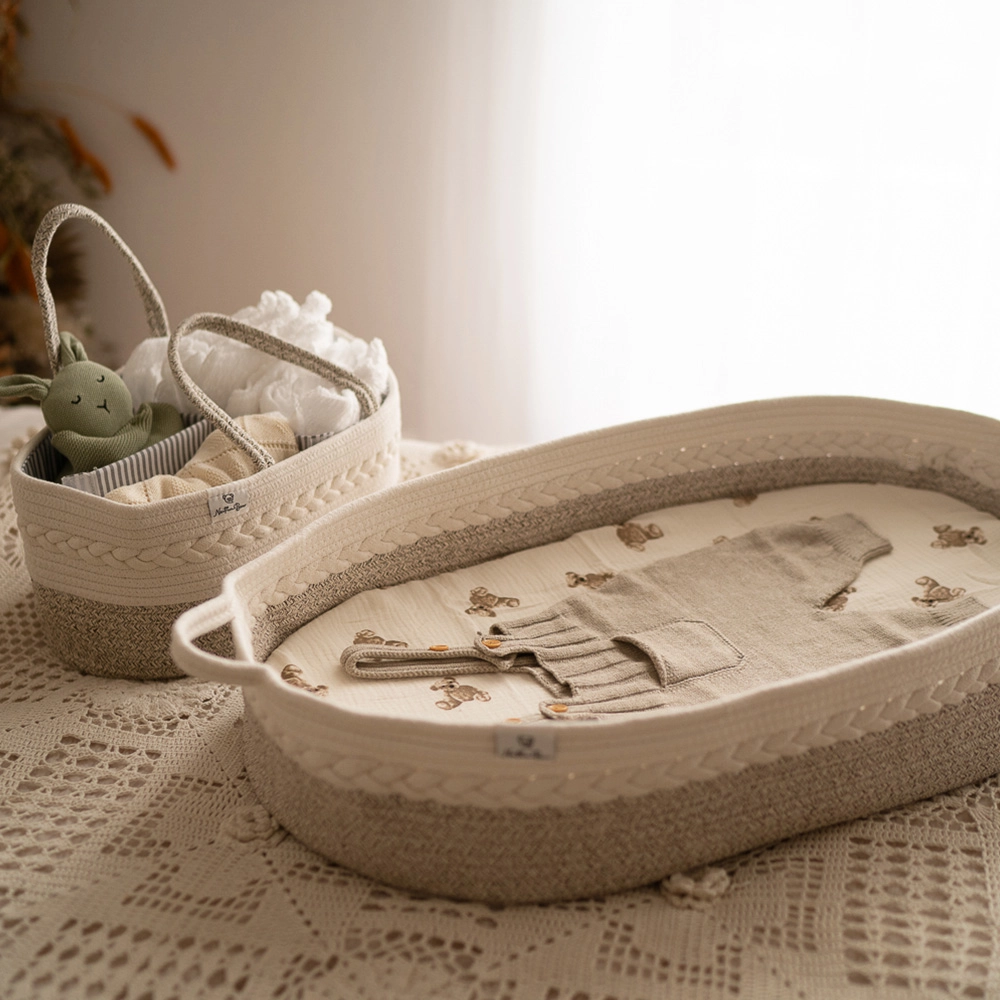 Nappy Caddy - Woven Rope