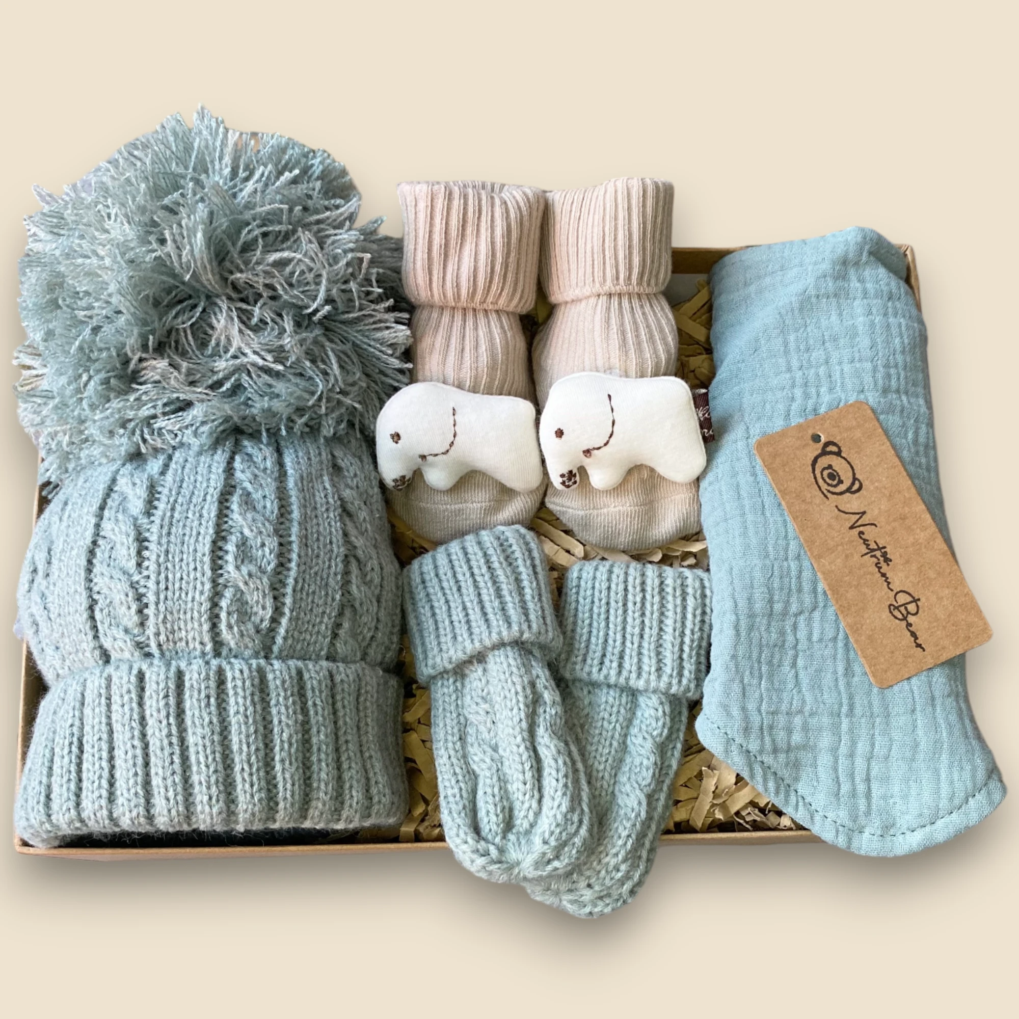 Keep Me Warm Set (Elephant Socks)