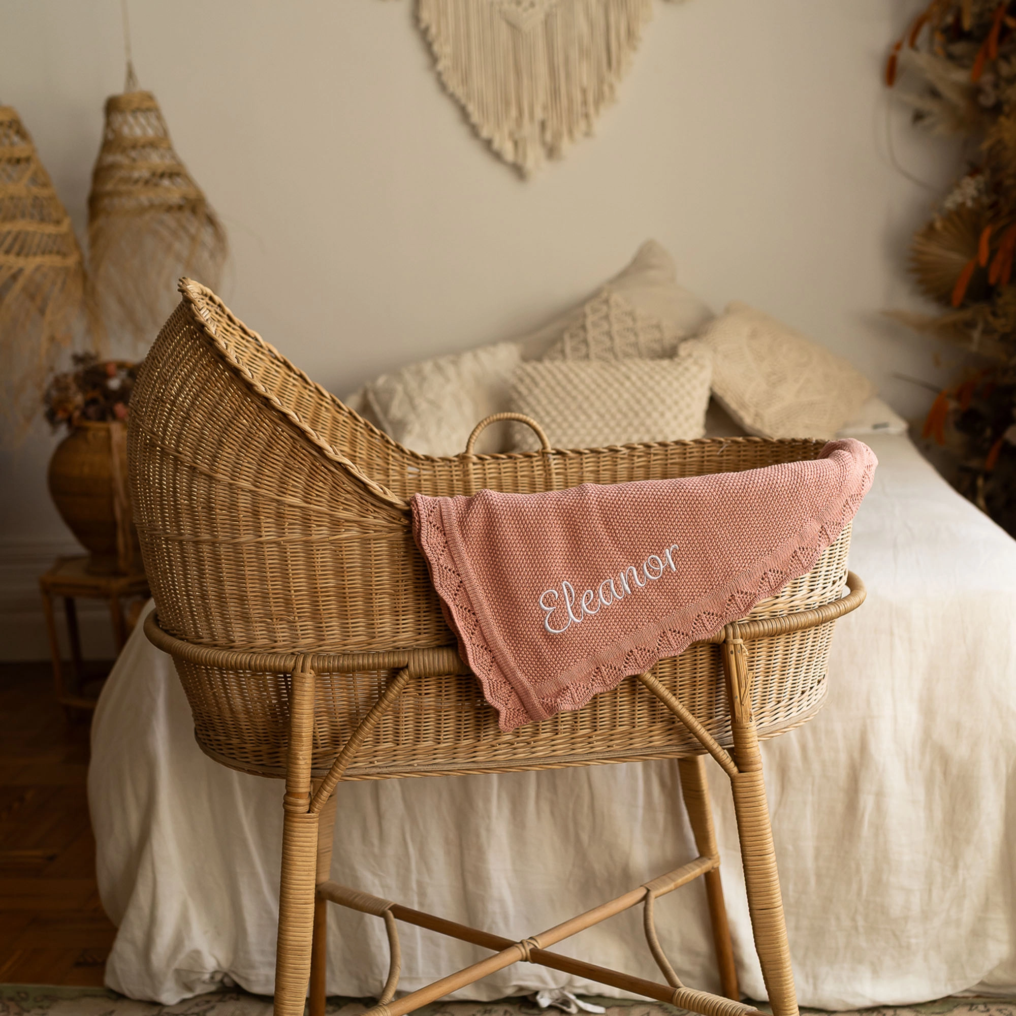 Luxury Personalised Knitted Blanket