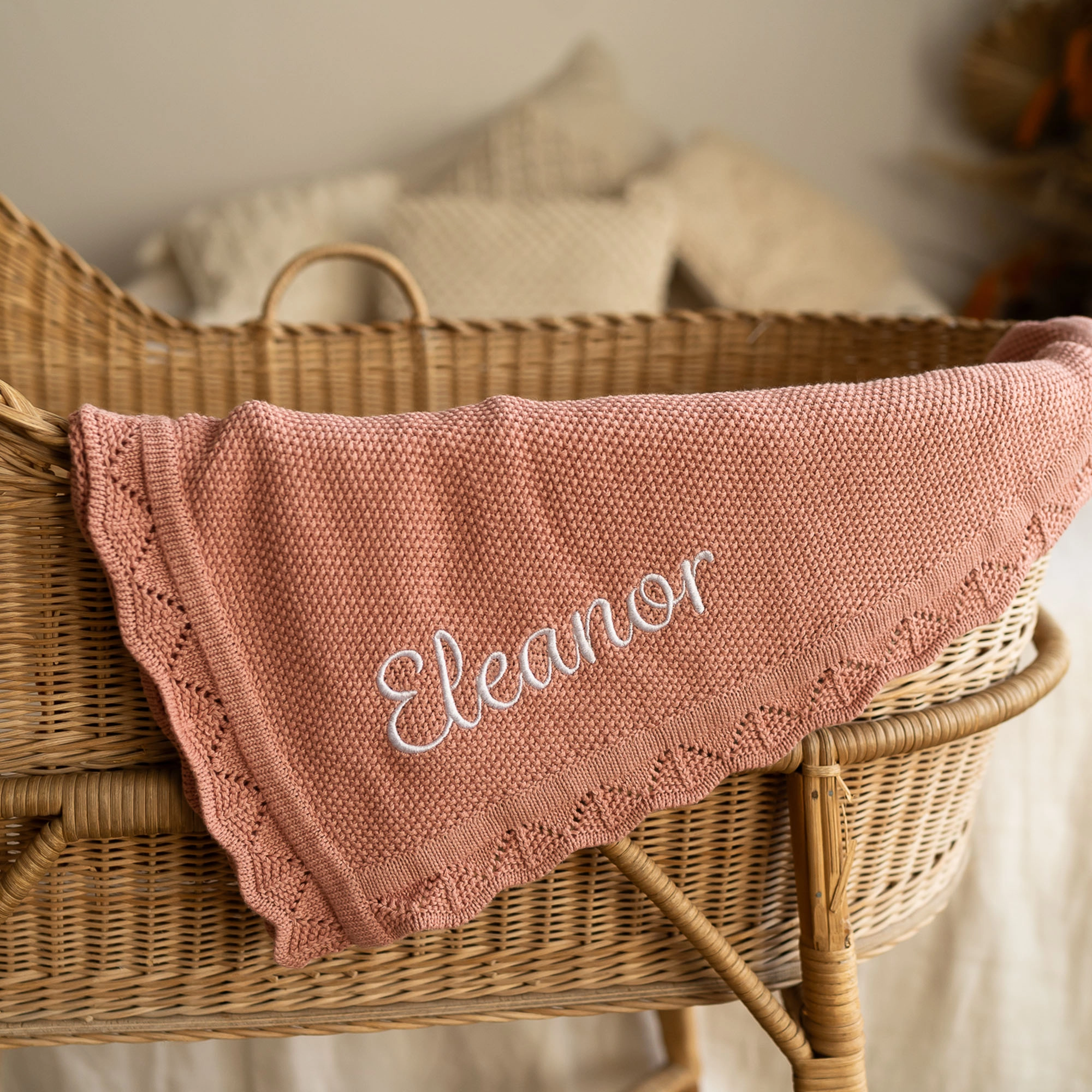 Luxury Personalised Knitted Blanket