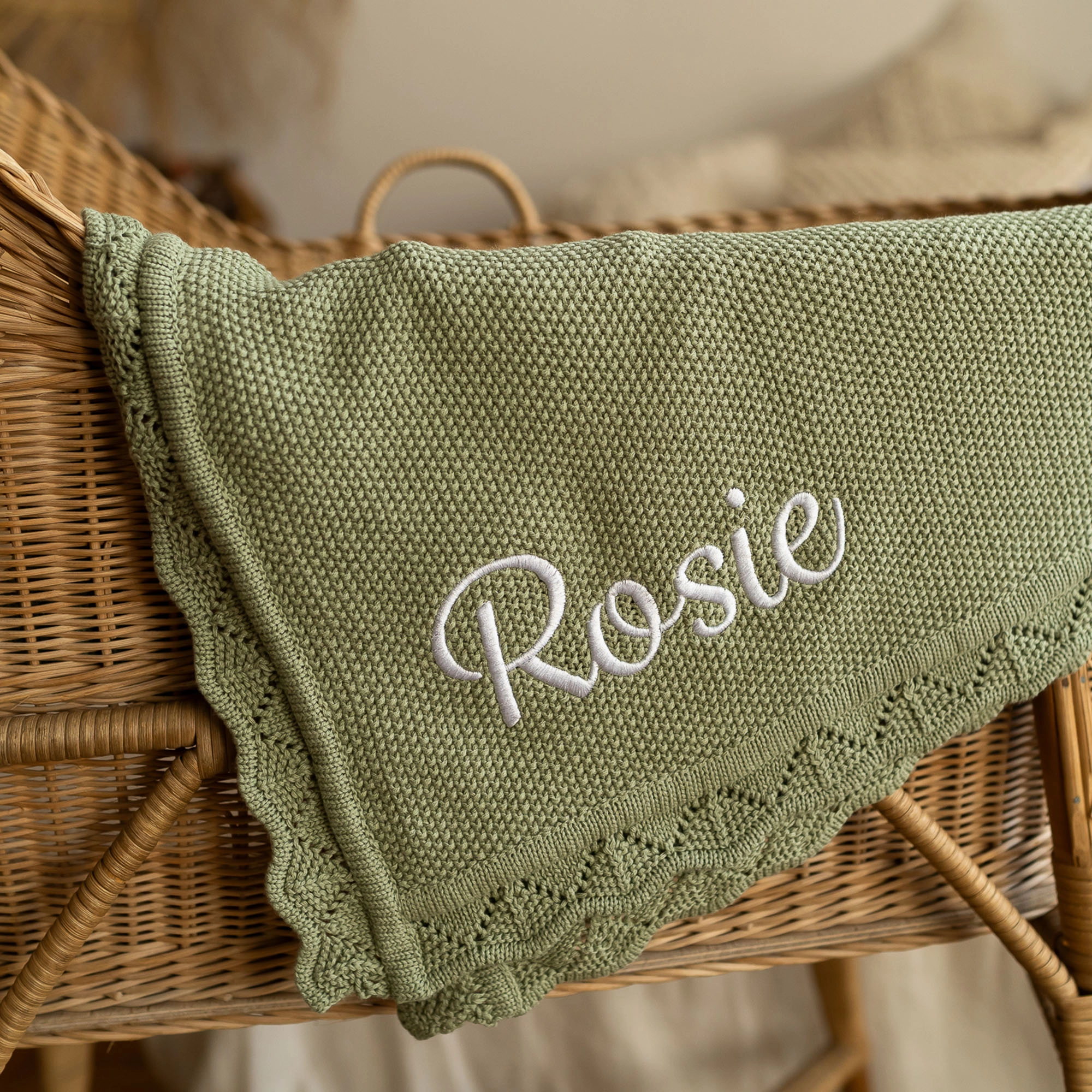 Luxury Personalised Knitted Blanket