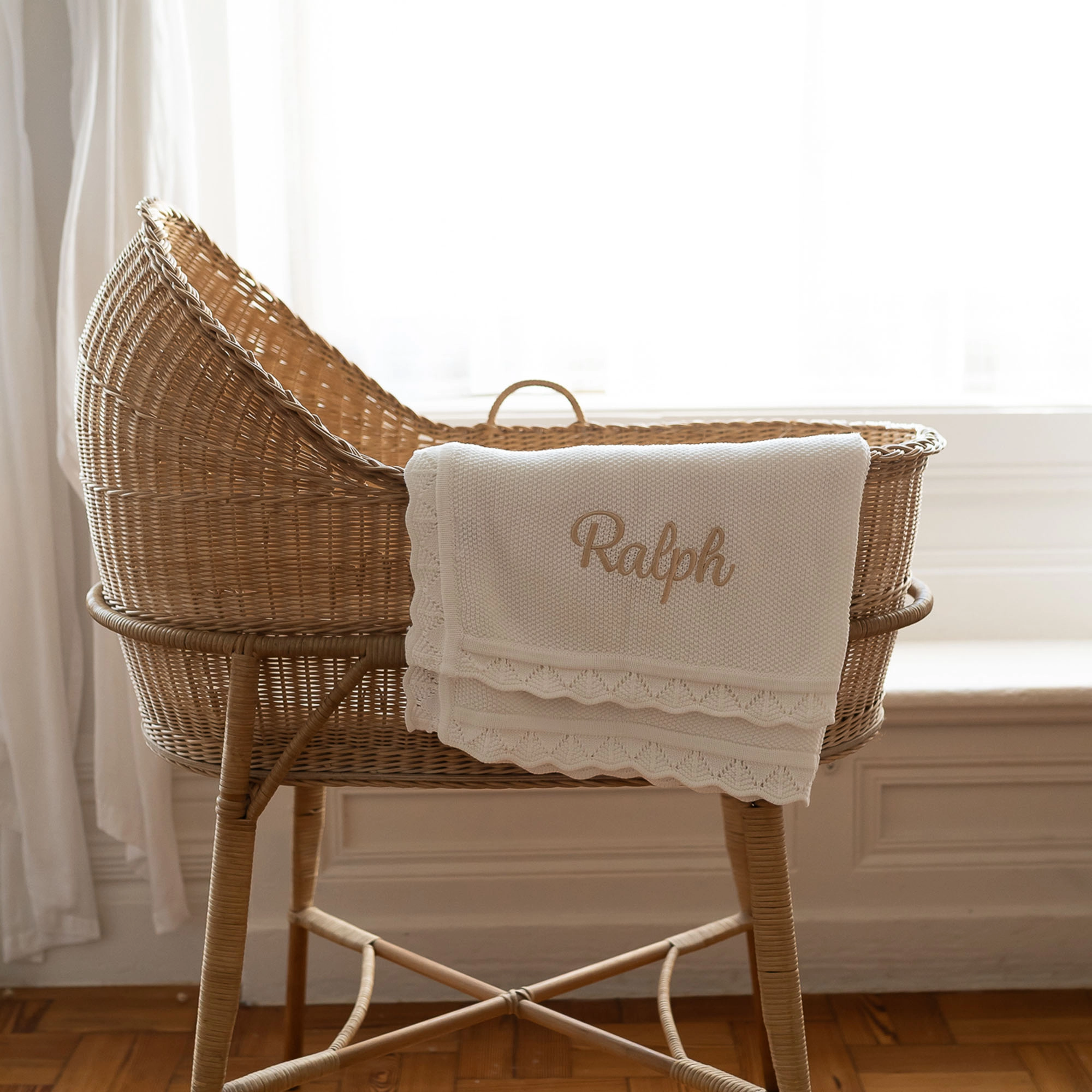 Luxury Personalised Knitted Blanket