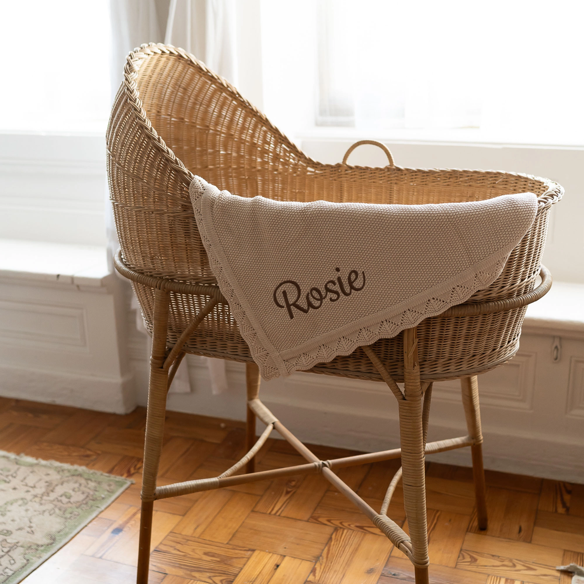 Luxury Personalised Knitted Blanket