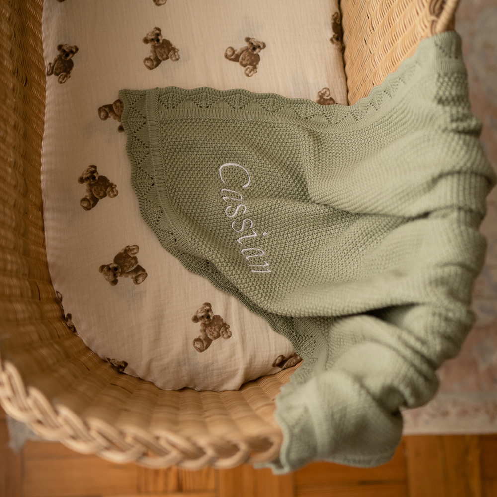 Luxury Personalised Knitted Blanket