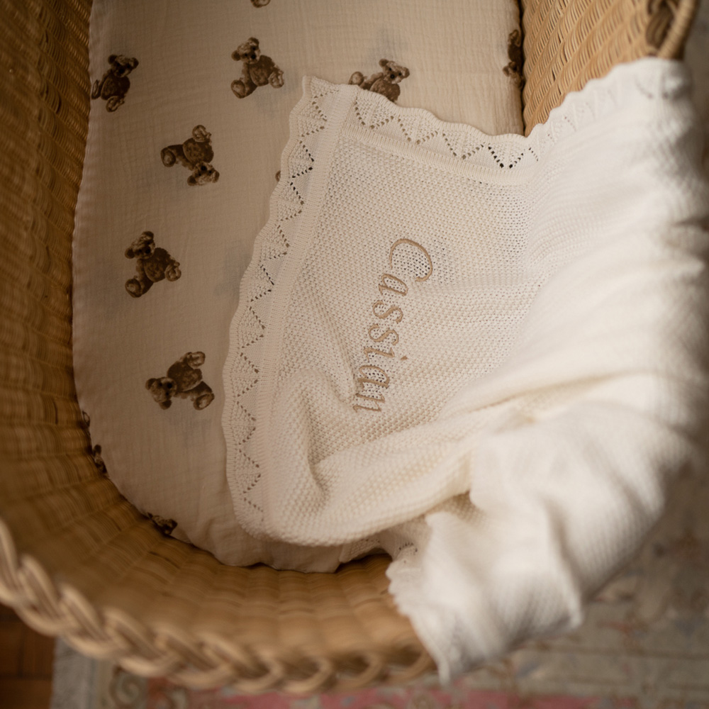 Luxury Personalised Knitted Blanket