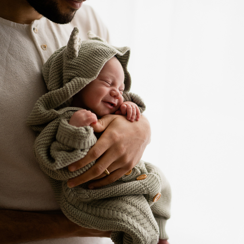 Knitted Pram Suit - Organic Cotton