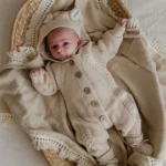 Knitted Pram Suit - Organic Cotton