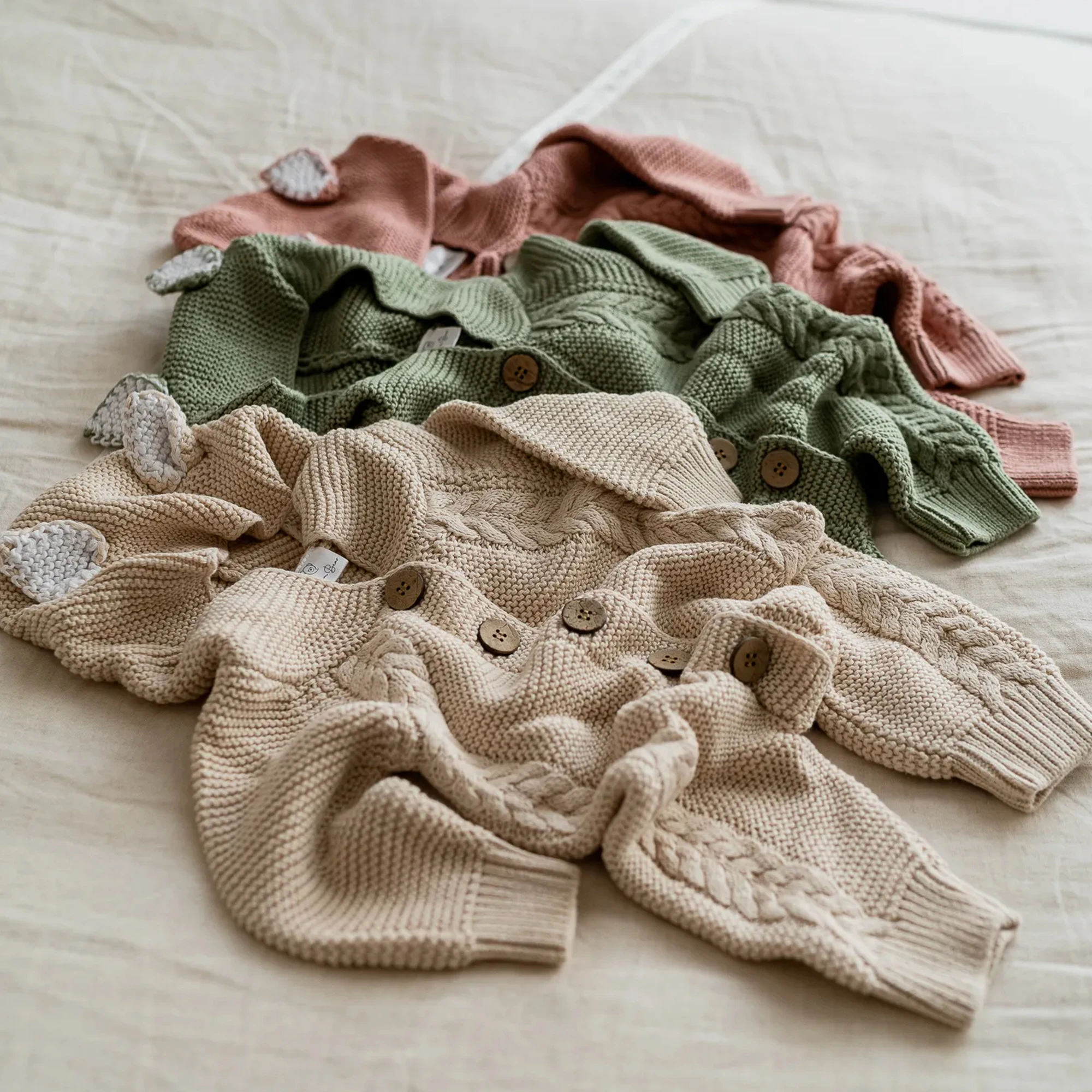 Knitted Pram Suit - Organic Cotton