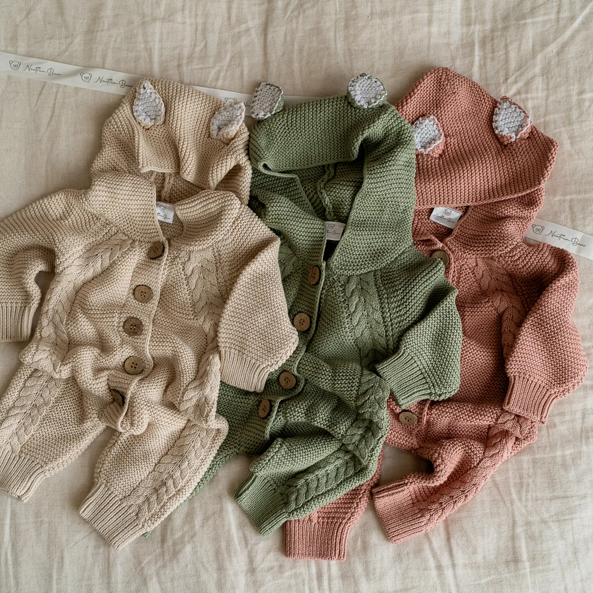 Knitted Pram Suit - Organic Cotton