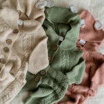 Knitted Pram Suit - Organic Cotton