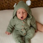 Knitted Pram Suit - Organic Cotton