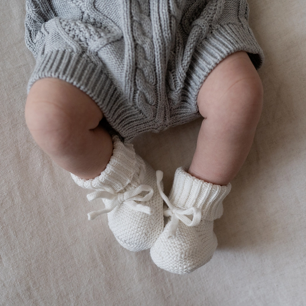 Knitted Booties - Organic Cotton