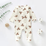 Organic Sleepsuit - Bear Pattern