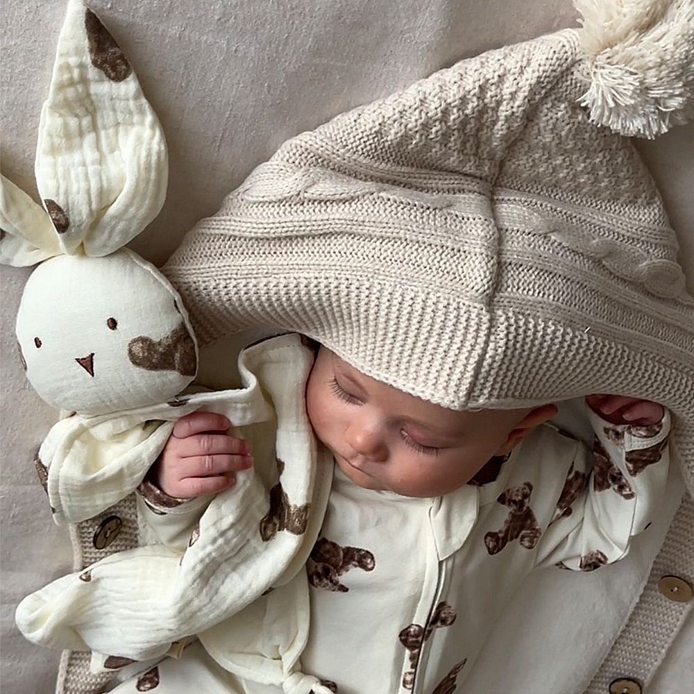 Organic Sleepsuit - Bear Pattern