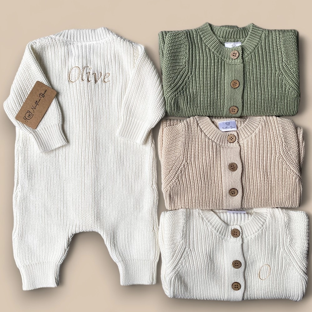 Knitted Sleep Suit - Organic Cotton