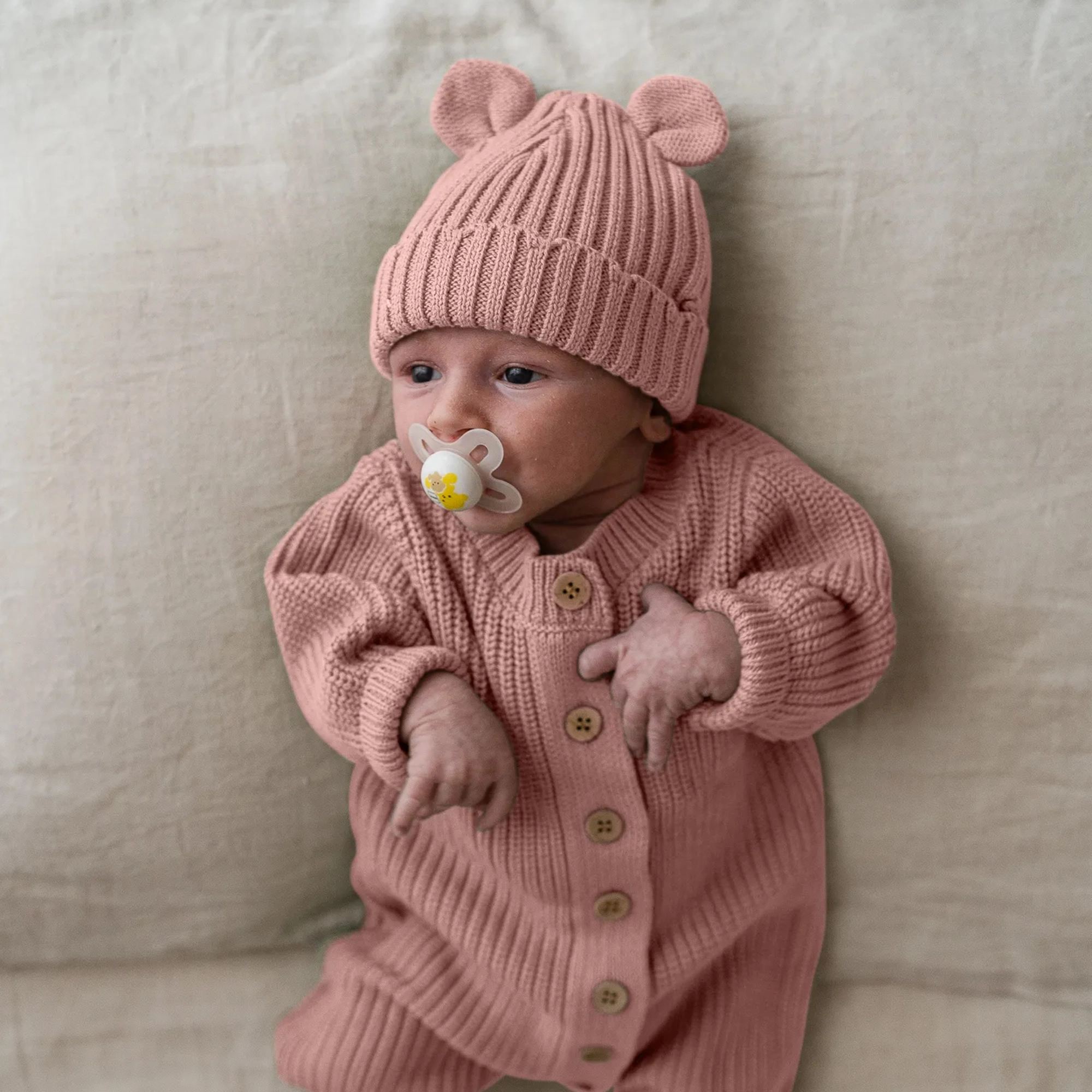 Knitted Sleep Suit - Organic Cotton (3-6 months)