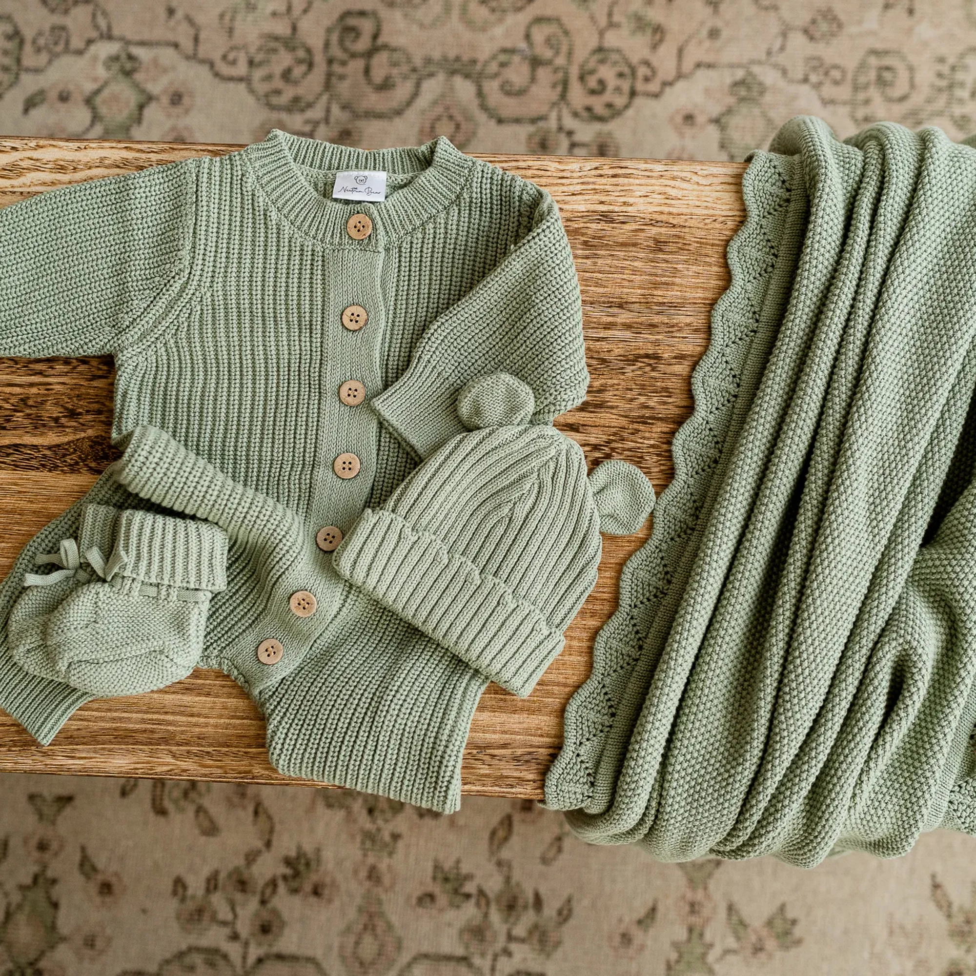 Knitted Sleep Suit - Organic Cotton