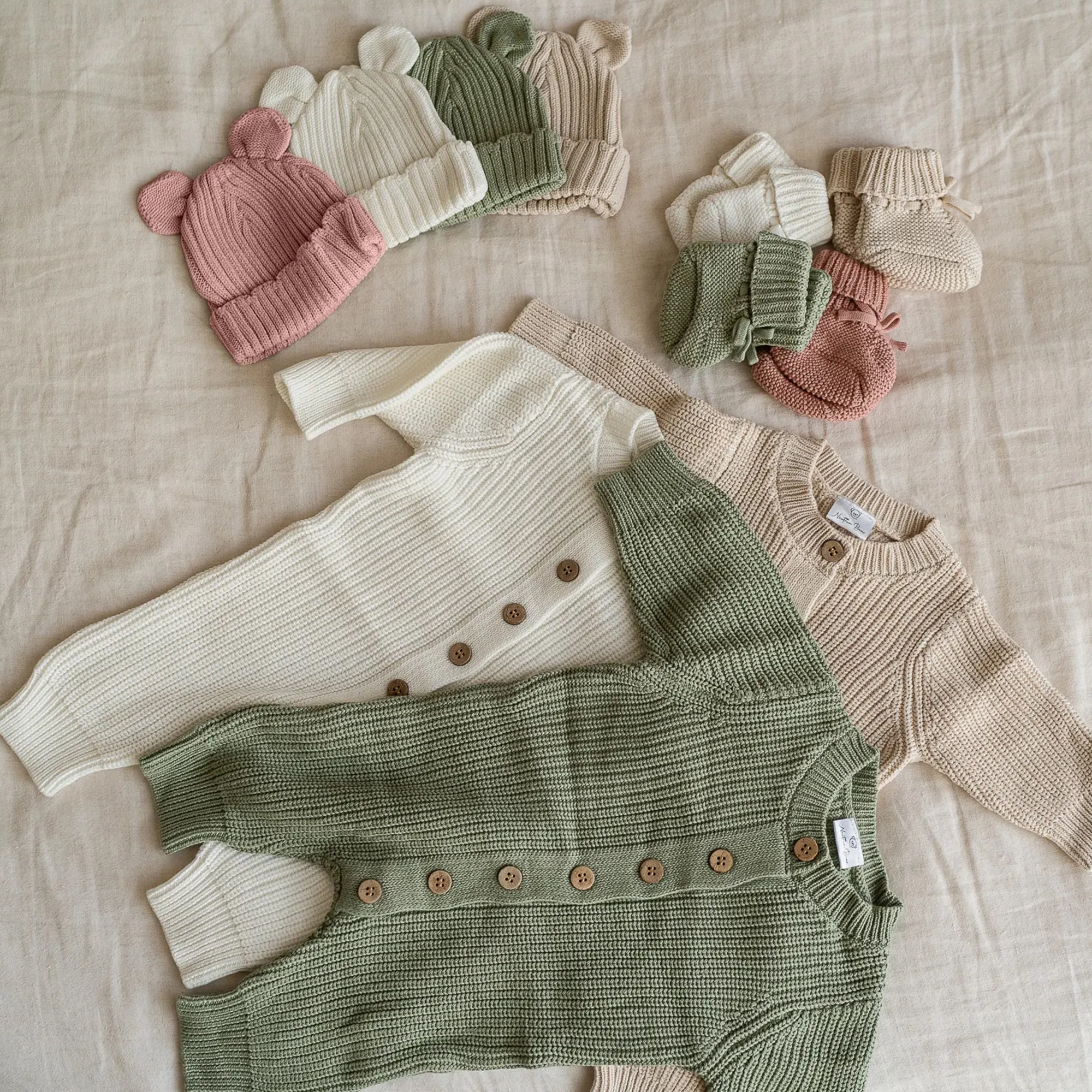 Knitted Sleep Suit - Organic Cotton