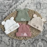 Knitted Sleep Suit, Hat & Booties Set - Organic Cotton