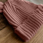 Knitted Teddy Bear Ear Hat - Organic Cotton