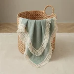 Blanket - Muslin Tassel - Sage Green