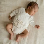 Knitted Legless Hello World Romper - Organic Cotton
