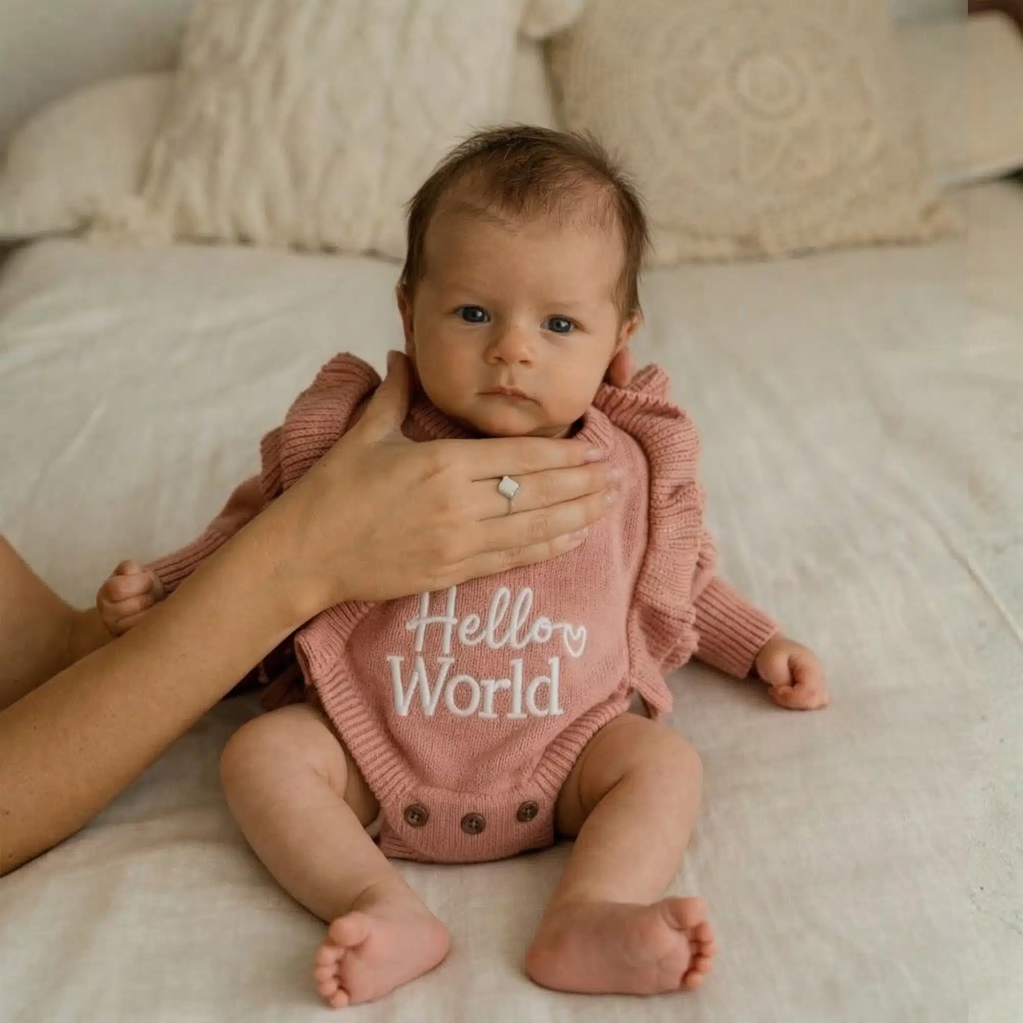Knitted Romper Only – pink