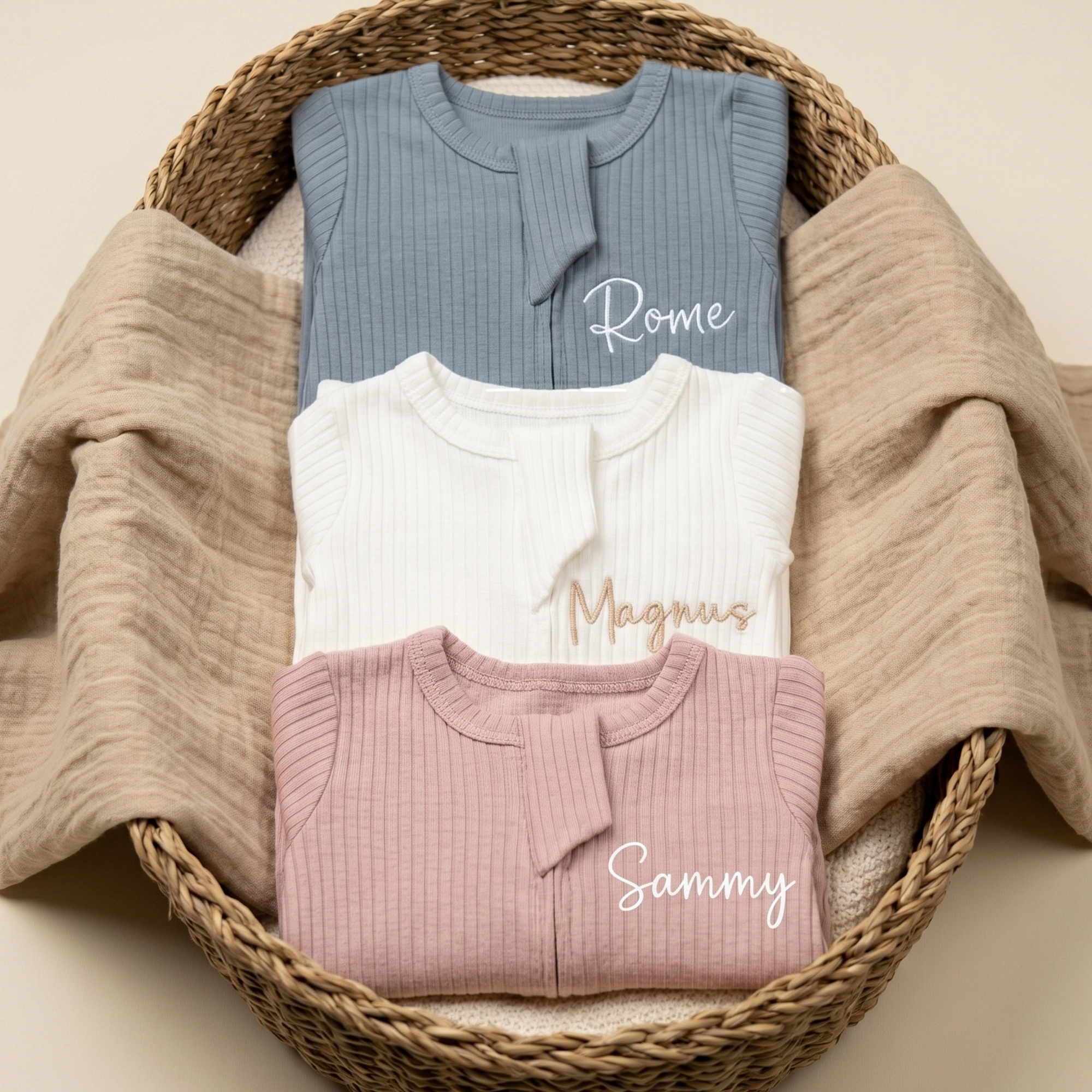 Organic Sleepsuit (Personalised Front)