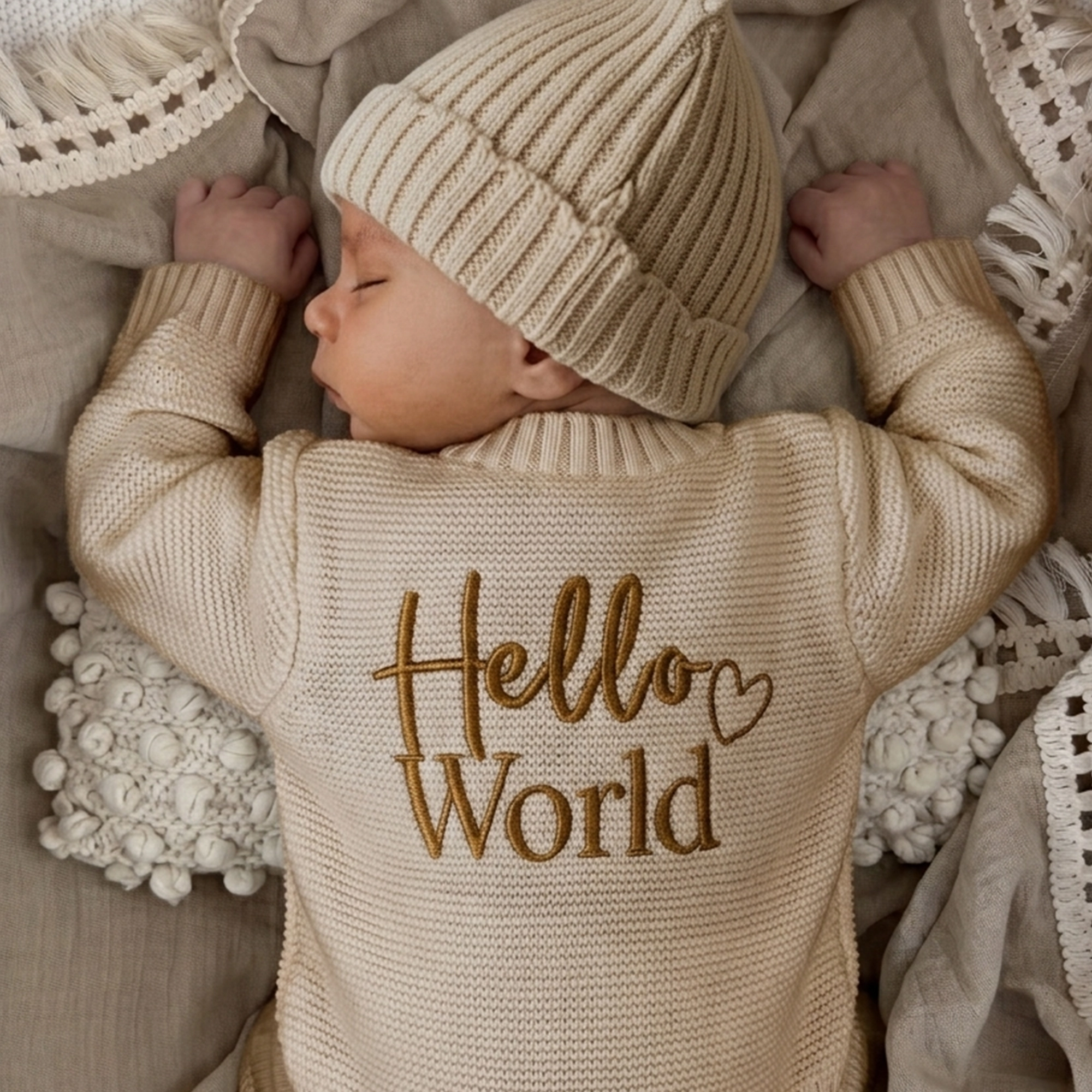 Knitted Hello World Cardigan