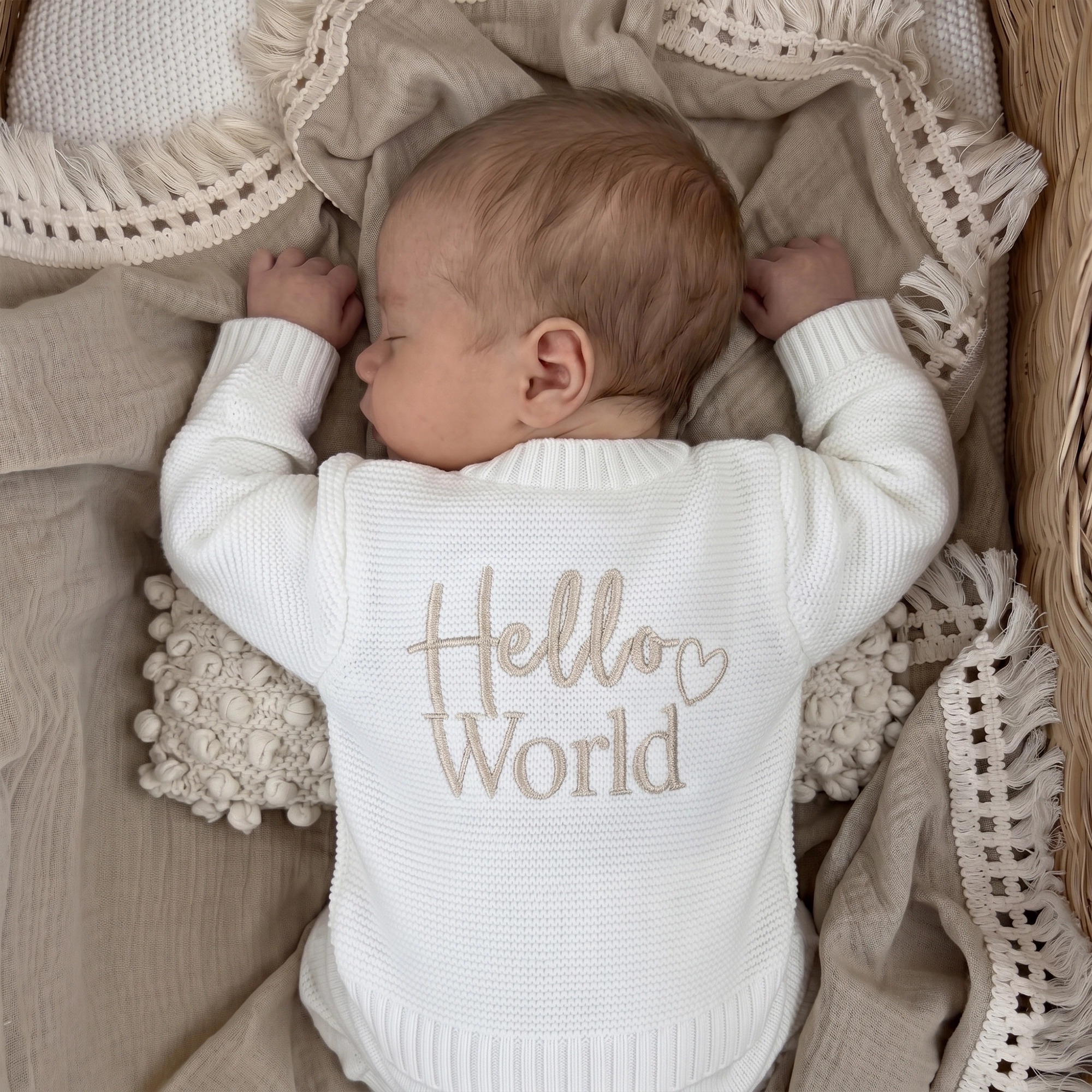Knitted Hello World Cardigan